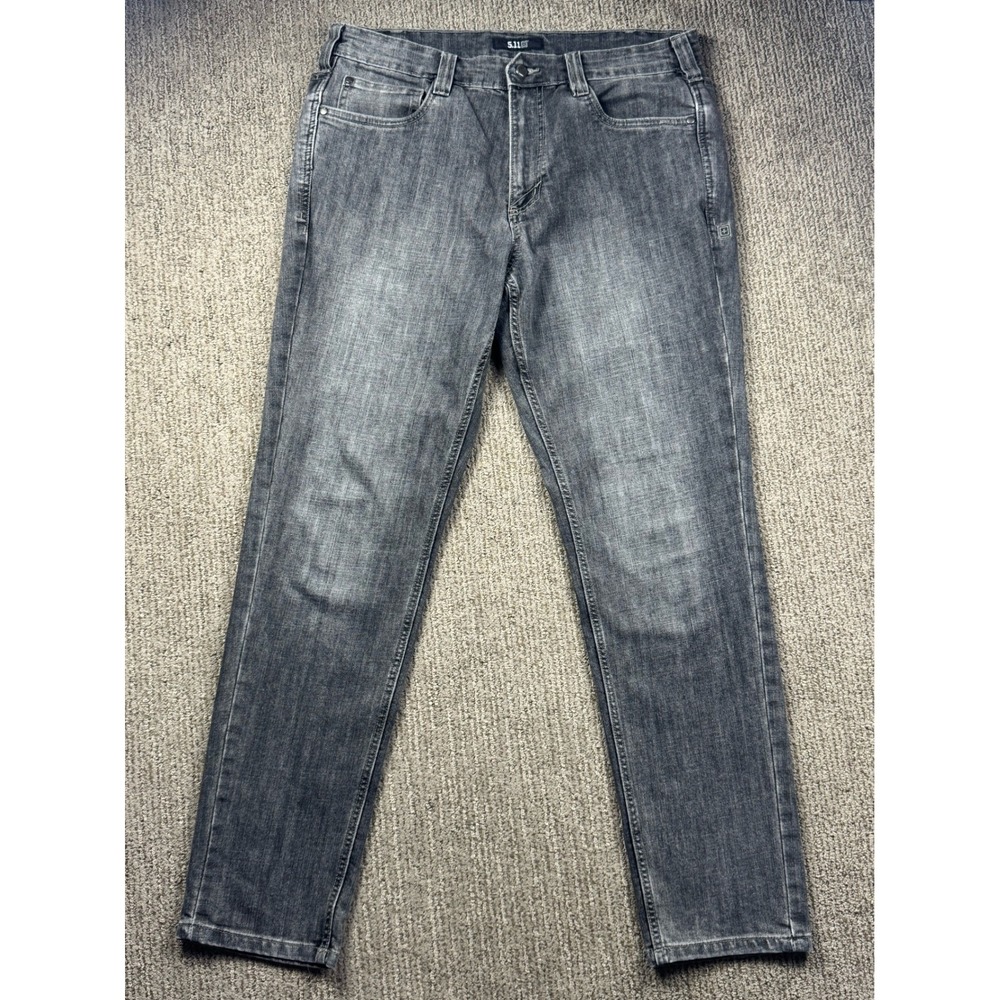 5.11 Tactical Mens 36x32 Slim Fit Defender Flex Jean Black